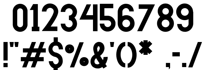 HANDARegular Font OTHER CHARS
