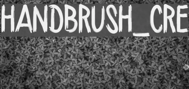 HANDBRUSH_CRE Font examples