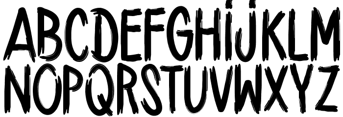 HANDBRUSH_CRE Font LOWERCASE