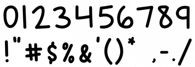 HANDMADE STARS Regular Font OTHER CHARS