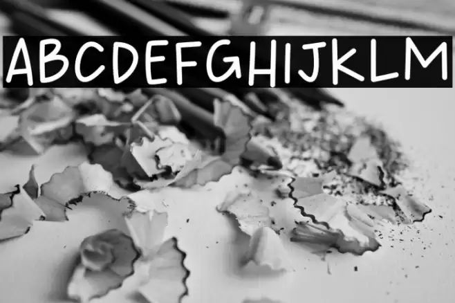 HANDMADE STARS Regular Font examples