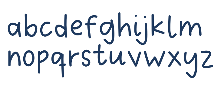 HANDMADE STARS Regular Lowercase