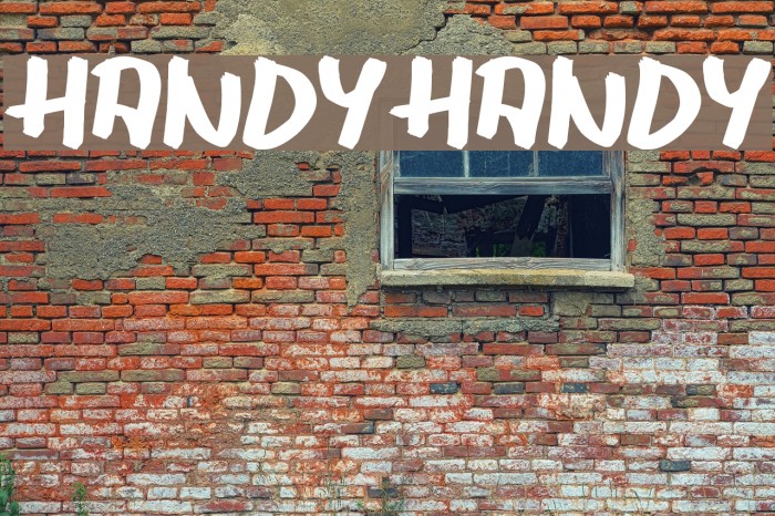 HANDYHANDY Font examples