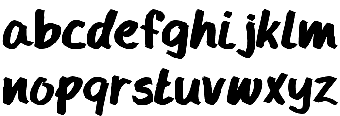HANDYHANDY Font LOWERCASE