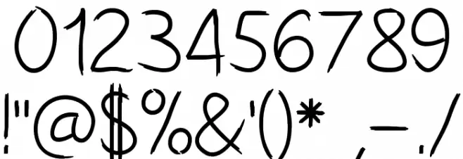 HAND_LEFT_CRE Font Alte caractere