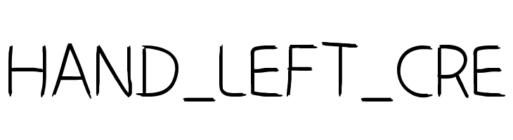 HAND_LEFT_CRE  Frei Schriftart Herunterladen