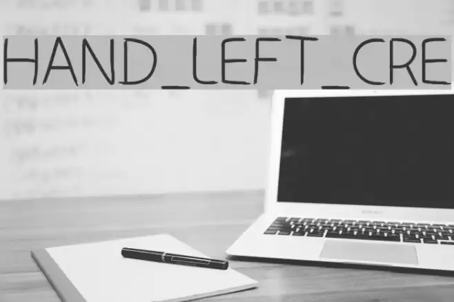 HAND_LEFT_CRE Font examples