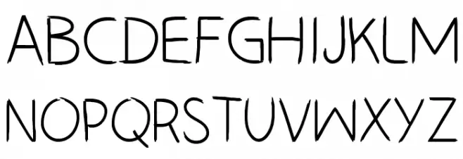 HAND_LEFT_CRE Шрифта ВЕРХНИЙ
