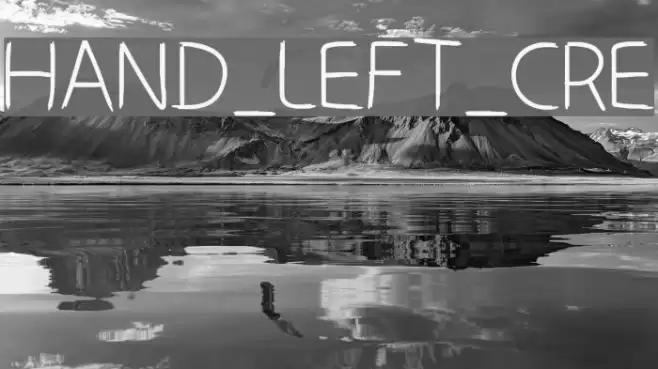 HAND_LEFT_CRE Font examples