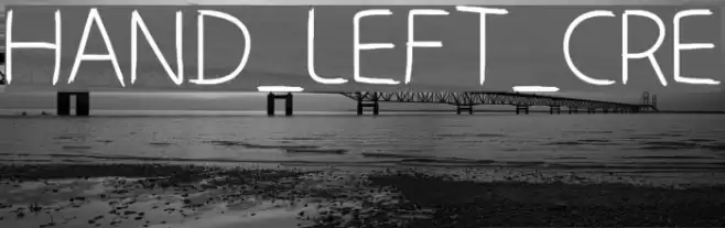 HAND_LEFT_CRE Font examples