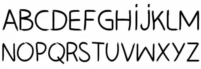 HAND_LEFT_CRE Font Litere mici