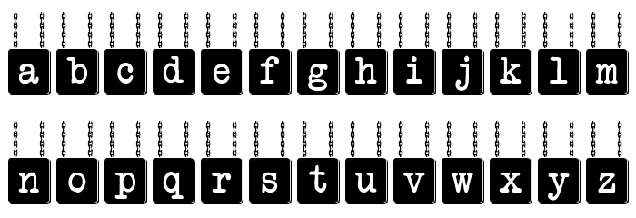 HANG BOARD 123 Font LOWERCASE