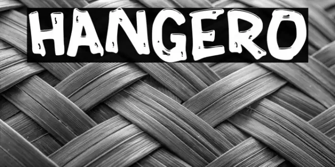 HANGERO Font examples