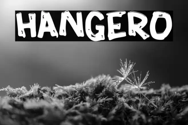HANGERO Font examples