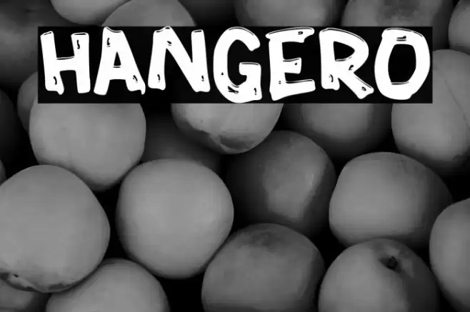HANGERO Font examples