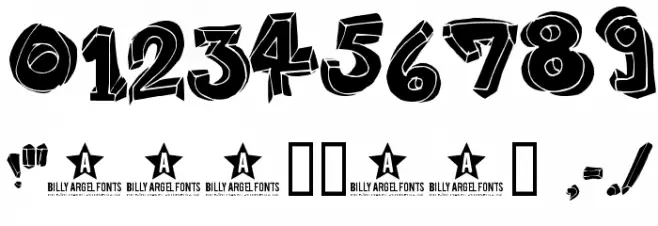 HANGUP Font OTHER CHARS