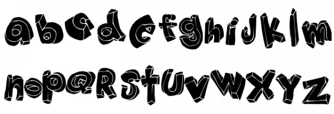 HANGUP Font UPPERCASE