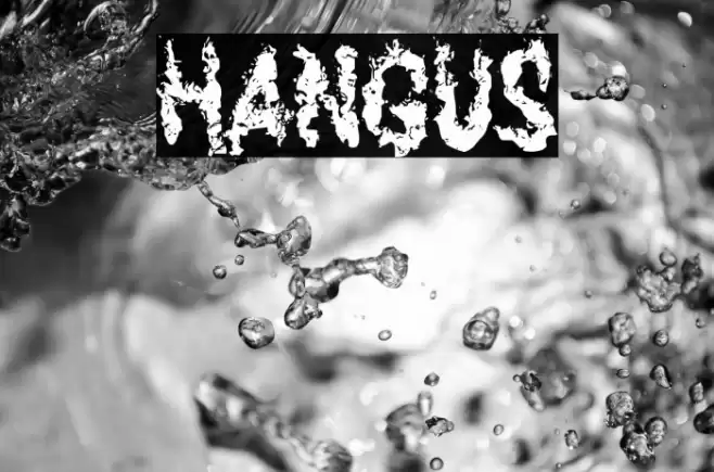 HANGUS Font examples