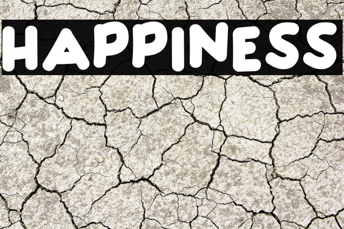 HAPPINESS Font examples