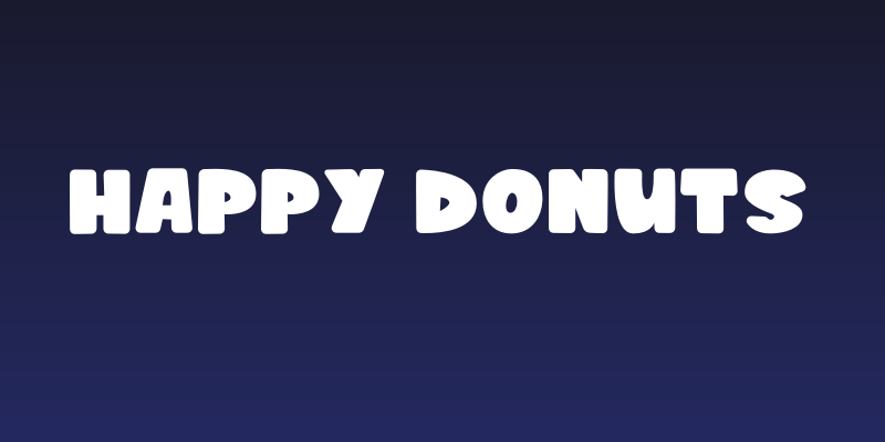 HAPPY DONUTS Social Header