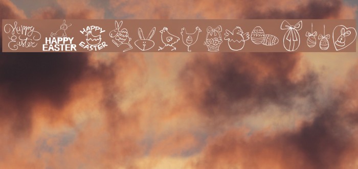 HAPPY EASTER_DEMO Font examples