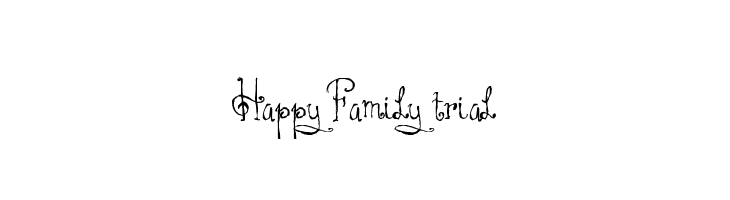 HAPPY FAMILY TRIAL  Fuentes Gratis Descargar