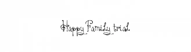 HAPPY FAMILY TRIAL  Fuentes Gratis Descargar