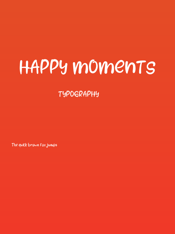 HAPPY MOMENTS Poster