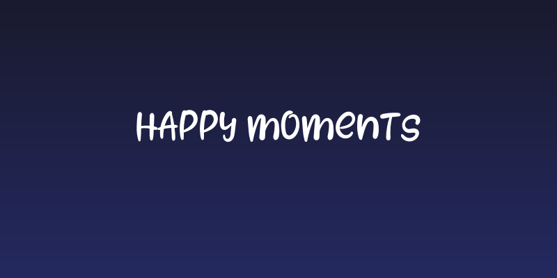 HAPPY MOMENTS Social Header