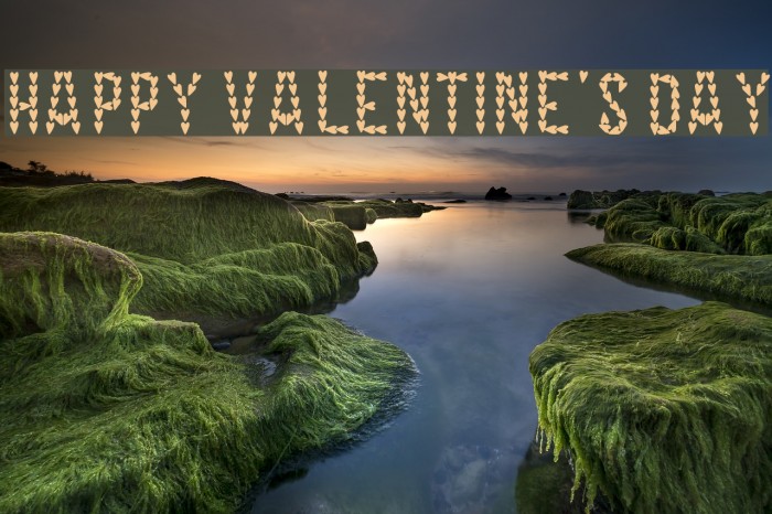 HAPPY VALENTINE'S DAY Font examples