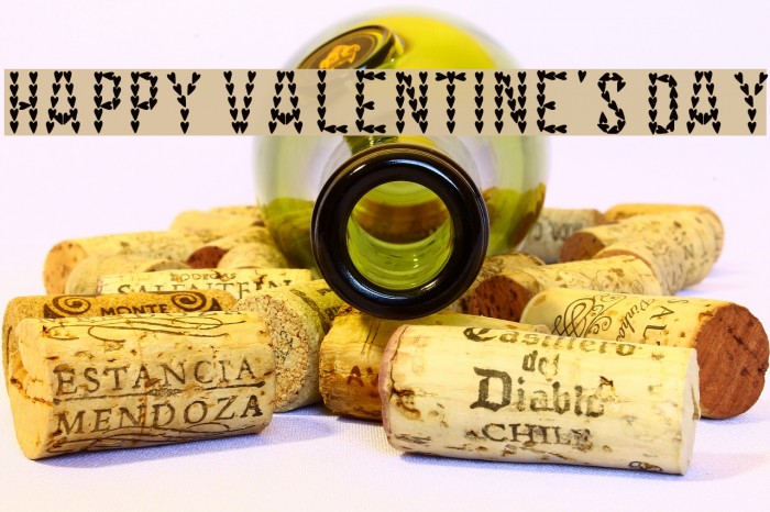 HAPPY VALENTINE'S DAY Font examples