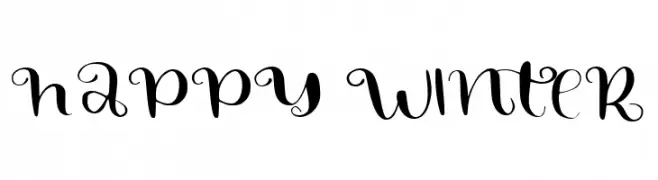 HAPPY WINTER  تنزيل الخطوط