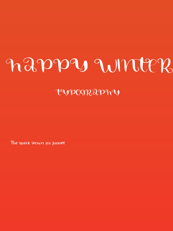 HAPPY WINTER Poster