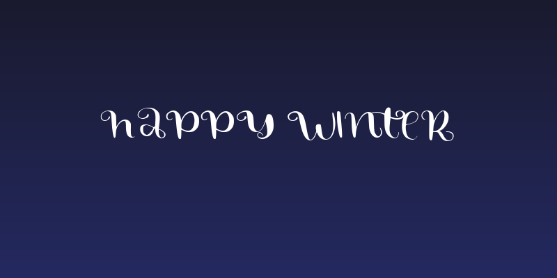 HAPPY WINTER Social Header