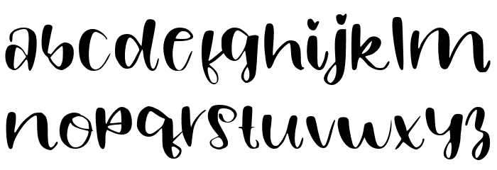 HAPPY WINTER Font LOWERCASE