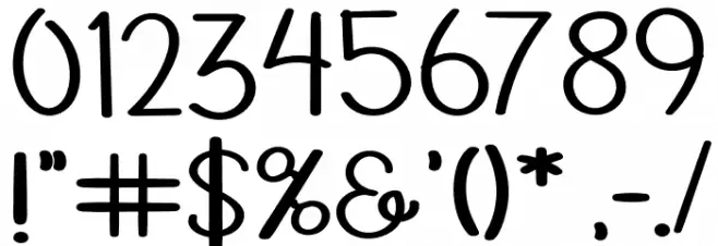 HAPPY WOLDY フォント その他の文字