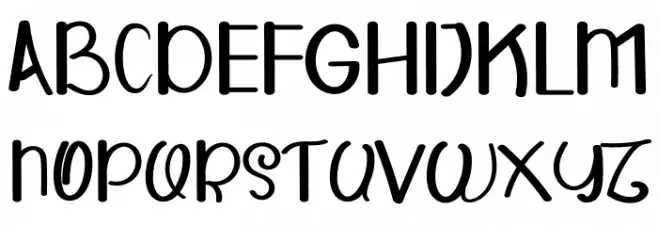 HAPPY WOLDY Schriftart Groß