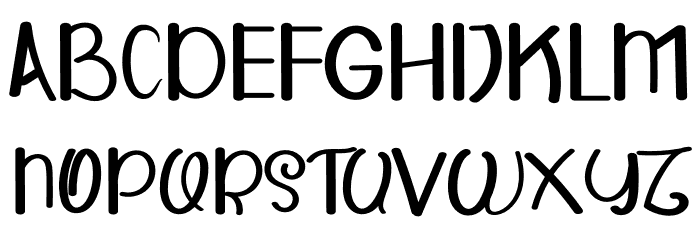 HAPPY WOLDY Font LOWERCASE
