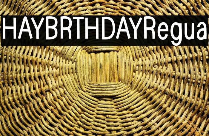 HAPPYBIRTHDAYRegular Example 2