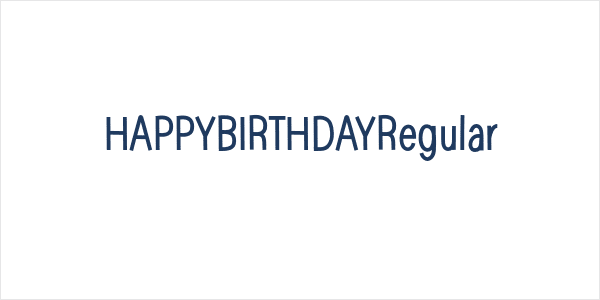 HAPPYBIRTHDAYRegular Logo