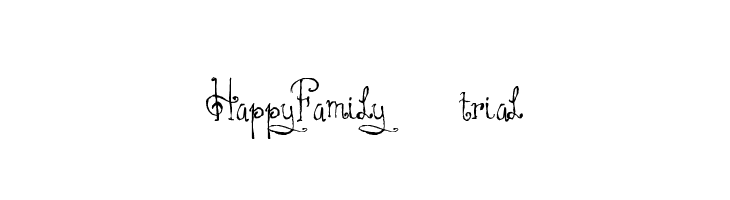 HAPPYFAMILY-TRIAL  Скачать бесплатные шрифты