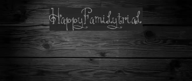 HAPPYFAMILY-TRIAL Font examples