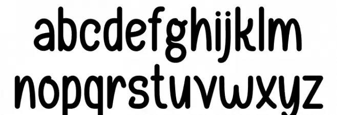 HAPPYMASS Font Litere mici
