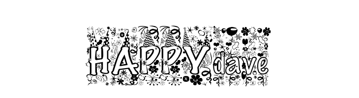 HAPPYdave  Скачать бесплатные шрифты