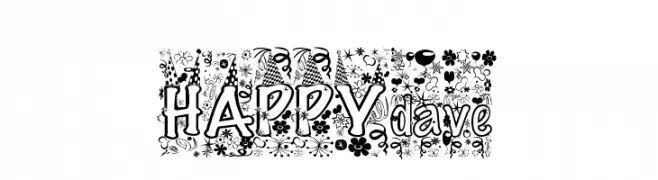 HAPPYdave  Frei Schriftart Herunterladen