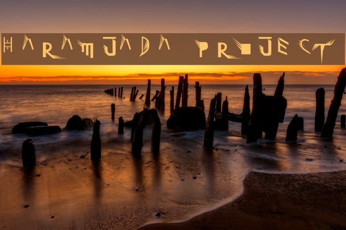 HARAMJADA PROJECT Font examples