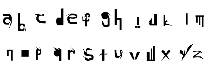 HARAMJADA PROJECT Font LOWERCASE