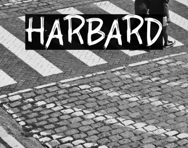 HARBARD Font examples