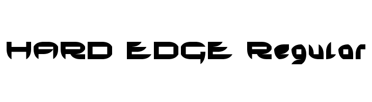 HARD EDGE Regular  免费字体下载