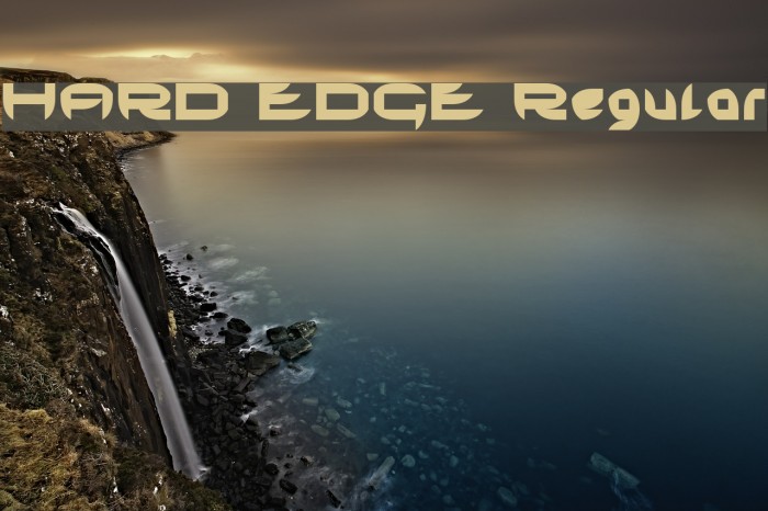 HARD EDGE Regular Font examples